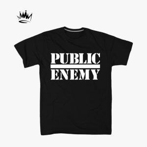 Public enemy natpis crna majica