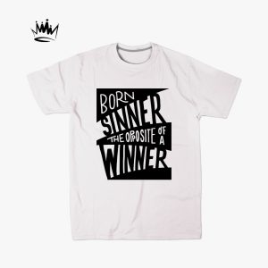 Born sinner bela majica