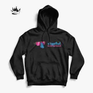Digital underground crni hoodie